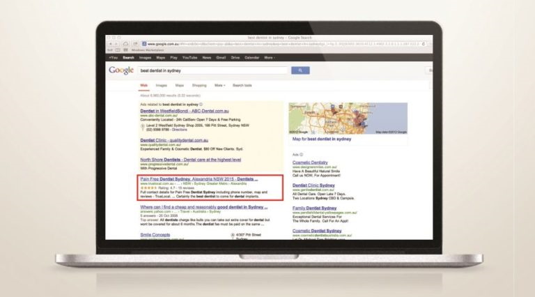 Monitor with Google ads